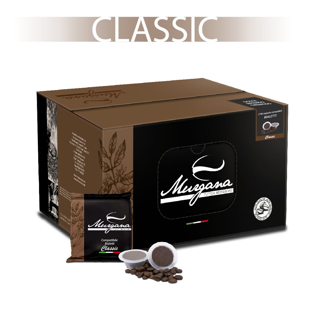 Bialetti CLASSIC 4 Pz - Capsule Compatibili - Caffè Murgana