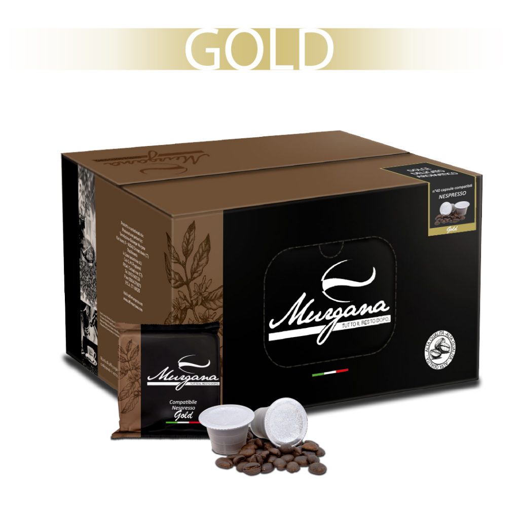 Nespresso GOLD 40 PZ - Compatible Capsules - Murgana Coffee